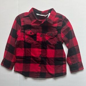*NWT* H&M Toddler Boys Buffalo Plaid Flannel Shirt